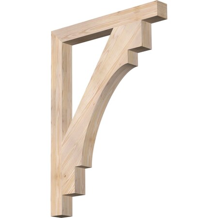 Ekena Millwork Merced Block Smooth Bracket, Douglas Fir, 3 1/2"W x 32"D x 44"H BKT04X32X44MRC05SDF